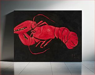 Πίνακας, Lobster on Black Background (1940–1941) by Marsden Hartley