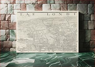 Πίνακας, Londinum Antique, this plan shows the ancient extent of the famous cities of London and Westminster as it was near the begining of the Reign of Queen Elizabeth (8 sheets) Vertue, Soc