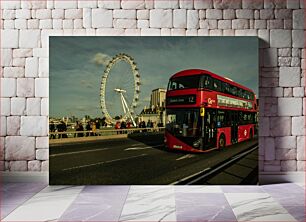 Πίνακας, London Eye and Double-Decker Bus London Eye και Διώροφο Λεωφορείο