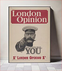Πίνακας, London opinion "Your country needs you" / Alfred Leete