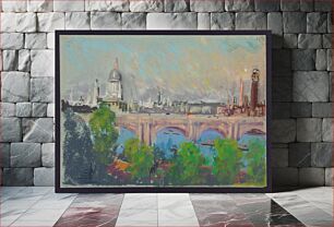 Πίνακας, London over Waterloo Bridge (between ca. 1880 and 1926) by Joseph Pennell