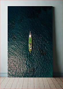 Πίνακας, Lone Boat on the Sea Μοναχική Βάρκα στη Θάλασσα