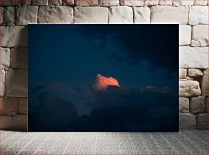 Πίνακας, Lone Cloud Illuminated at Dusk Lone Cloud Illuminated at Dusk