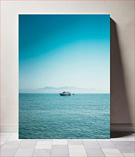 Πίνακας, Lonely Boat on Scenic Sea Lonely Boat on Scenic Sea