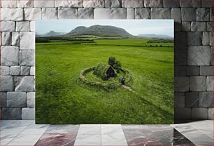 Πίνακας, Lonely Cabin in the Green Fields Μοναχική Καμπίνα στα Πράσινα Πεδία