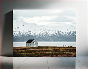 Πίνακας, Lonely House by Snowy Mountains Lonely House by Snowy Mountains