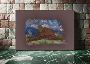Πίνακας, Lonely house in a village by Zolo Palugyay