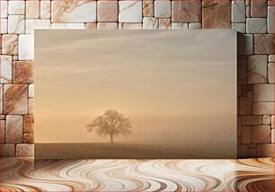 Πίνακας, Lonely Tree in the Mist Μοναχικό Δέντρο στην Ομίχλη