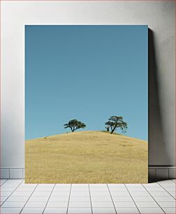 Πίνακας, Lonely Trees on a Hill Μοναχικά Δέντρα σε Λόφο