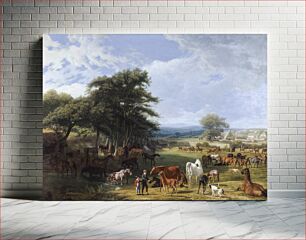 Πίνακας, Lord Rivers's Stud Farm, Stratfield Saye (1807) by Jacques–Laurent Agasse. Origina