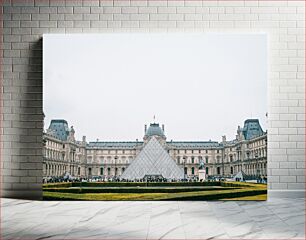 Πίνακας, Louvre Museum with Glass Pyramid Μουσείο του Λούβρου με Γυάλινη Πυραμίδα