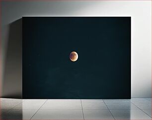 Πίνακας, Lunar Eclipse in Night Sky Έκλειψη Σελήνης στο νυχτερινό ουρανό