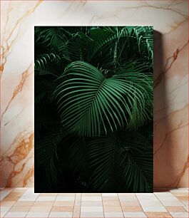 Πίνακας, Lush Green Palm Leaves Πλούσια πράσινα φύλλα φοίνικα