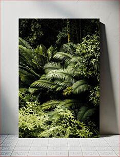 Πίνακας, Lush Greenery in a Dense Forest Πλούσιο πράσινο σε ένα πυκνό δάσος
