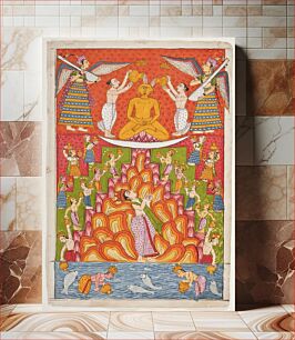 Πίνακας, Lustration of Jina Rishabhanatha (Adinatha), Folio from a Bhaktamara Stotra (Hymn of the Immortal Devotee)