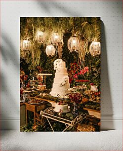 Πίνακας, Luxurious Wedding Cake Setup Ρύθμιση πολυτελούς γαμήλιας τούρτας