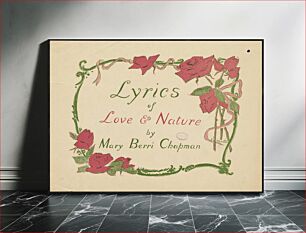 Πίνακας, Lyrics of love & nature by Mary Berri Chapman