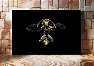 Πίνακας, Macro Image of a Wasp Μακρο εικόνα μιας σφήκας