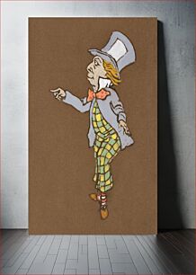 Πίνακας, Mad Hatter (1915) Costume Design for Alice in Wonderland in high resolution by William Penhallow Henderson