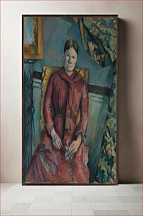 Πίνακας, Madame Cézanne (Hortense Fiquet, 1850–1922) in a Red Dress by Paul Cézanne