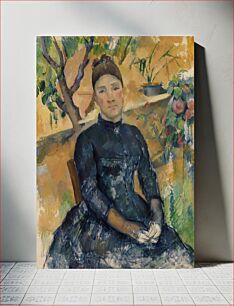 Πίνακας, Madame Cézanne (Hortense Fiquet, 1850–1922) in the Conservatory (1891) by Paul Cézanne