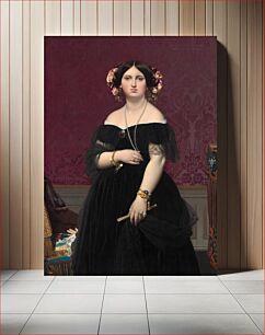 Πίνακας, Madame Moitessier (1851) by Jean-Auguste-Dominique Ingres