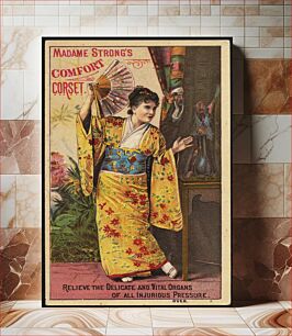 Πίνακας, Madame Strong's Comfort corset. Relieve the delicate and vital organs of all injurious pressure