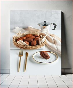 Πίνακας, Madeleines with Coffee Pot Madeleines με καφετιέρα