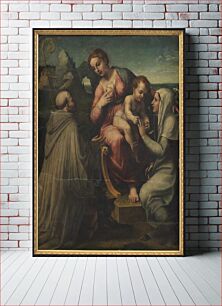 Πίνακας, Madonna and Child between saints by Francesco Menzocchi