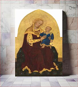 Πίνακας, Madonna and Child Enthroned (ca. 1420) by Gentile da Fabriano