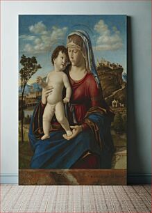 Πίνακας, Madonna and Child in a Landscape by Cima da Conegliano