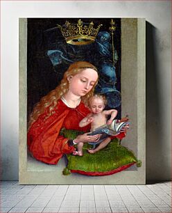 Πίνακας, Madonna and Child in a Window (1485-1490) by Martin Schongauer