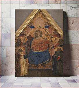 Πίνακας, Madonna and Child, surrounded by saints and angels, Andrea Da Firenze