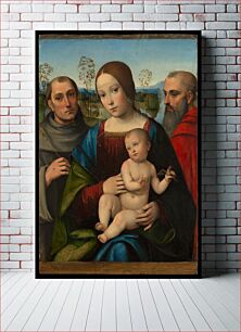 Πίνακας, Madonna and Child with Saints Francis and Jerome by Francesco Francia