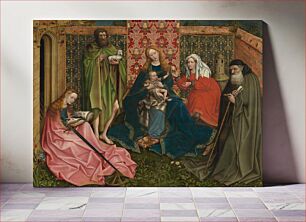 Πίνακας, Madonna and Child with Saints in the Enclosed Garden (ca. 1440–1460) by Anonymous Artist & Robert Campin