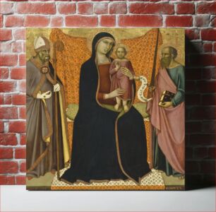 Πίνακας, Madonna and Child with Sts. Nicholas and Paul by Luca di Tommè