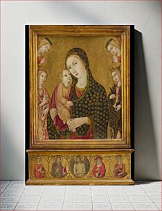 Πίνακας, Madonna and Child with the Dead Christ, Saints Agnes and Catherine of Alexandria, and Two Angels by Sano di Pietro (Ansano di Pietro di Mencio)