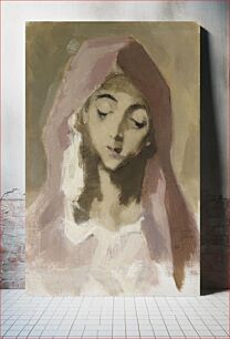 Πίνακας, Madonna de la charité, after el greco, 1941, Helene Schjerfbeck