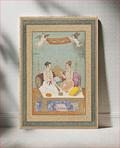 Πίνακας, Maharaja Jai Singh of Amber and Maharaja Gaj Singh of Marwar, Folio from the Amber Album