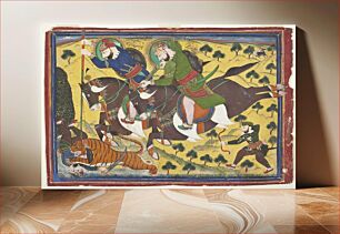 Πίνακας, Maharao Ram Singh II of Kota (reigned 1827-1866) Hunting with Maharao Ram Singh of Bundi (reigned 1828-1866)