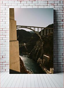 Πίνακας, Majestic Bridge Over Canyon River Majestic Bridge πέρα ​​από τον ποταμό Canyon