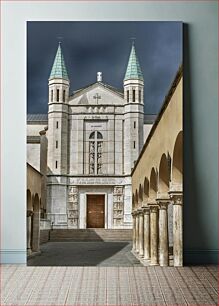 Πίνακας, Majestic Church with Stormy Sky Μεγαλοπρεπής Εκκλησία με Θυελλώδη Ουρανό