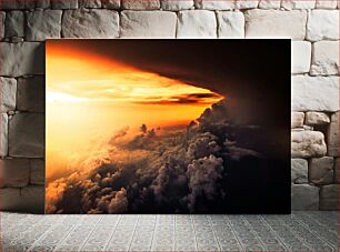 Πίνακας, Majestic Clouds at Sunset Μεγαλοπρεπή Σύννεφα στο ηλιοβασίλεμα