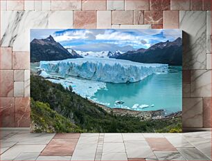 Πίνακας, Majestic Glacier Landscape Μεγαλοπρεπές τοπίο παγετώνων