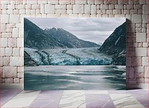Πίνακας, Majestic Glacier Landscape Μεγαλοπρεπές τοπίο παγετώνων