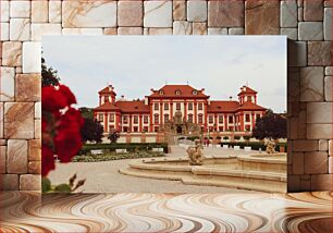 Πίνακας, Majestic Historical Building with Fountain Μεγαλοπρεπές Ιστορικό Κτήριο με Κρήνη