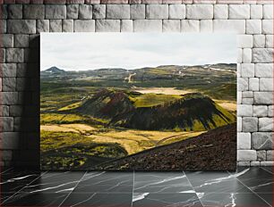 Πίνακας, Majestic Landscape of Volcanic Hills Μαγευτικό Τοπίο Ηφαιστειακών Λόφων