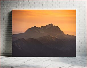 Πίνακας, Majestic Mountain Sunset Μαγευτικό Βουνό ηλιοβασίλεμα