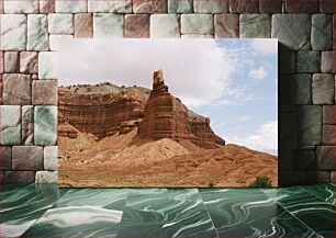 Πίνακας, Majestic Rock Formation in Desert Majestic Rock Formation στην Έρημο