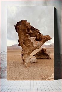 Πίνακας, Majestic Rock Formation in Desert Majestic Rock Formation in Desert